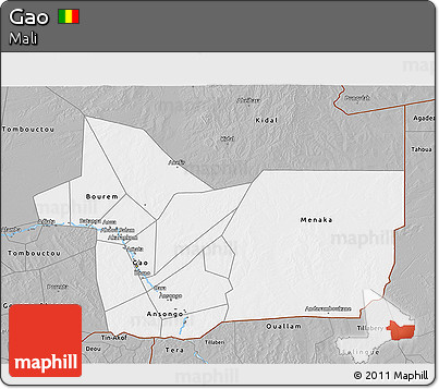 Gray 3D Map of Gao
