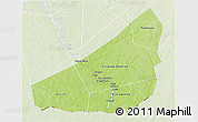 Physical 3D Map of Ansongo, lighten