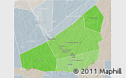 Political Shades 3D Map of Ansongo, lighten, semi-desaturated