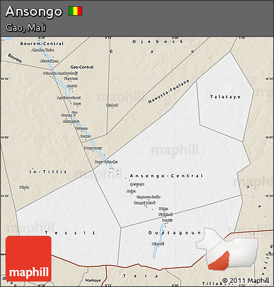 Classic Style Map of Ansongo