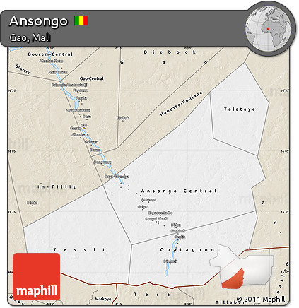 Classic Style Map of Ansongo