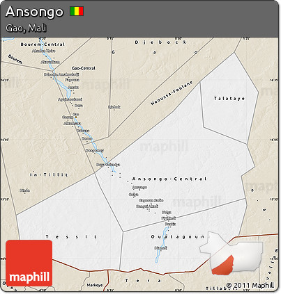 Classic Style Map of Ansongo