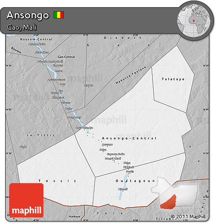 Gray Map of Ansongo