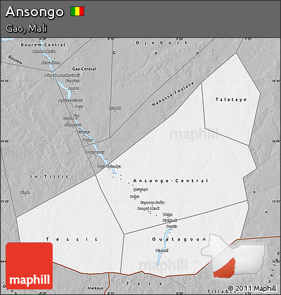 Gray Map of Ansongo