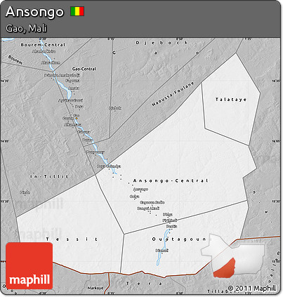 Gray Map of Ansongo
