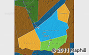 Political Map of Ansongo, darken