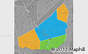 Political Map of Ansongo, desaturated