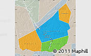 Political Map of Ansongo, lighten, semi-desaturated