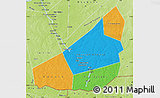 Political Map of Ansongo, physical outside