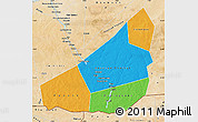 Political Map of Ansongo, satellite outside