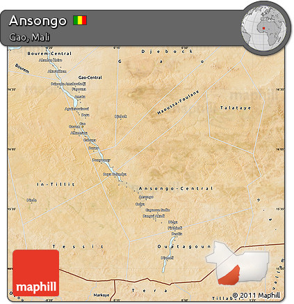 Satellite Map of Ansongo