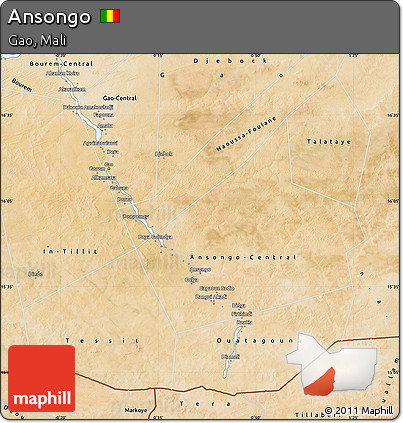 Satellite Map of Ansongo