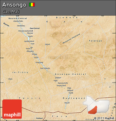 Satellite Map of Ansongo