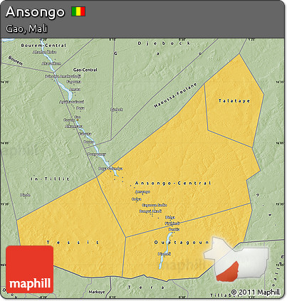 Savanna Style Map of Ansongo