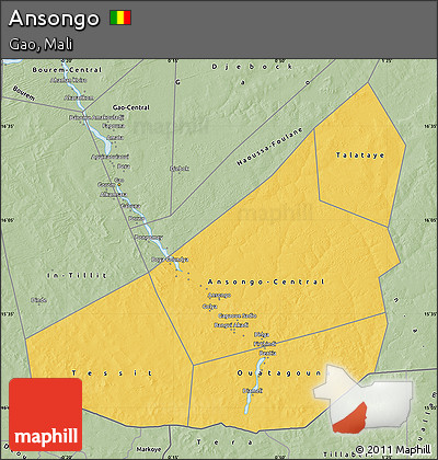 Savanna Style Map of Ansongo