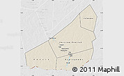 Shaded Relief Map of Ansongo, lighten, desaturated
