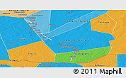 Political Panoramic Map of Ansongo, political shades outside