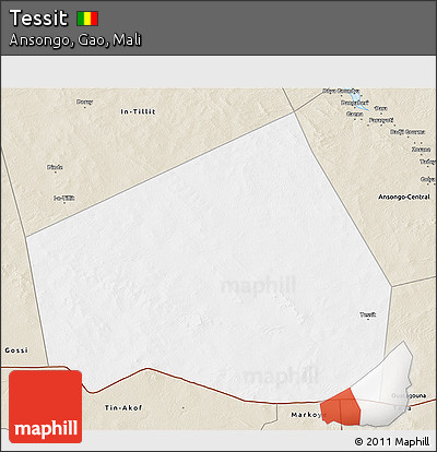 Classic Style 3D Map of Tessit