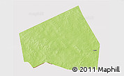 Physical 3D Map of Tessit, cropped outside