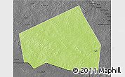 Physical 3D Map of Tessit, darken, desaturated