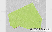 Physical 3D Map of Tessit, lighten, desaturated