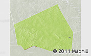 Physical 3D Map of Tessit, lighten, semi-desaturated