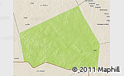 Physical 3D Map of Tessit, shaded relief outside