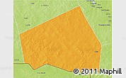Political 3D Map of Tessit, physical outside