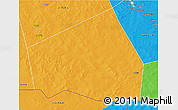 Political 3D Map of Tessit