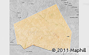 Satellite 3D Map of Tessit, desaturated
