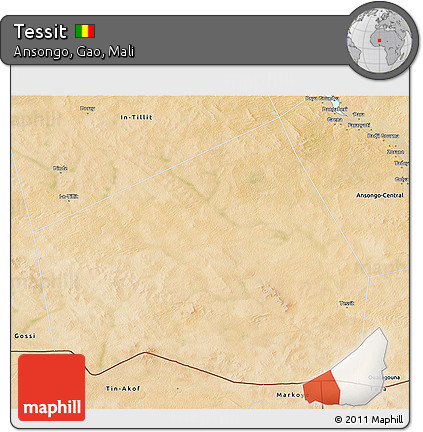 Satellite 3D Map of Tessit