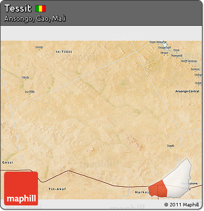 Satellite 3D Map of Tessit