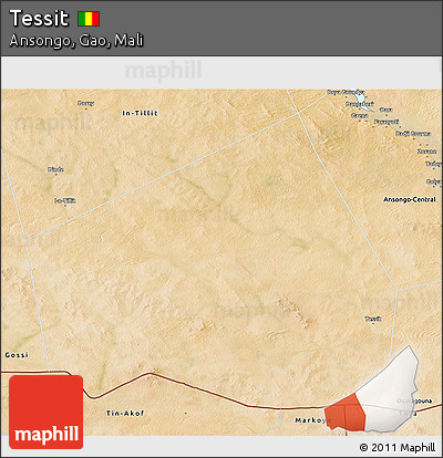 Satellite 3D Map of Tessit