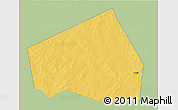 Savanna Style 3D Map of Tessit, single color outside