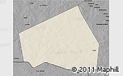 Shaded Relief 3D Map of Tessit, darken, desaturated