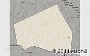 Shaded Relief 3D Map of Tessit, darken, semi-desaturated