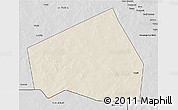 Shaded Relief 3D Map of Tessit, desaturated