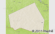 Shaded Relief 3D Map of Tessit, physical outside