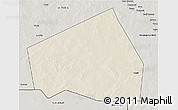 Shaded Relief 3D Map of Tessit, semi-desaturated