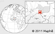 Blank Location Map of Tessit, highlighted grandparent region