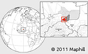 Blank Location Map of Tessit, highlighted parent region, highlighted grandparent region