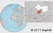 Gray Location Map of Tessit, highlighted parent region, highlighted grandparent region
