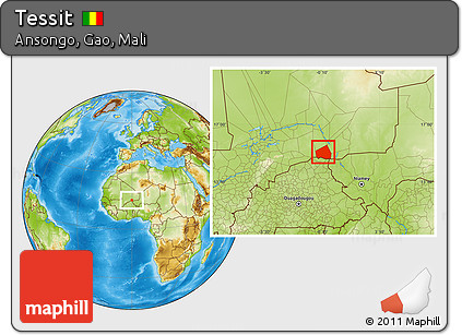 Physical Location Map of Tessit