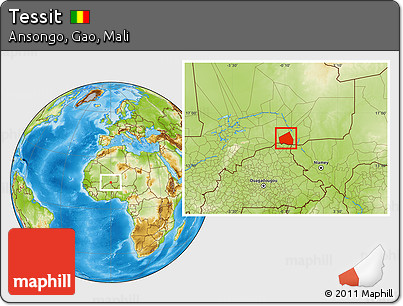 Physical Location Map of Tessit