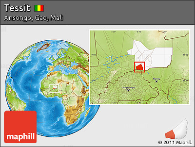 Physical Location Map of Tessit, highlighted grandparent region