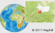 Physical Location Map of Tessit, highlighted grandparent region