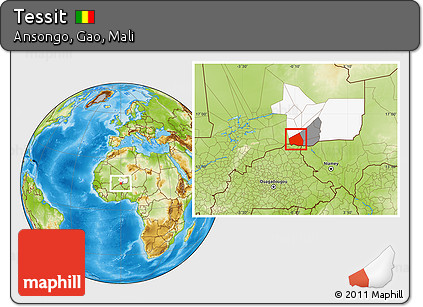 Physical Location Map of Tessit, highlighted parent region, highlighted grandparent region