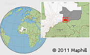 Savanna Style Location Map of Tessit, highlighted country, highlighted grandparent region