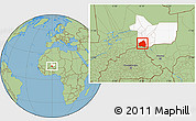 Savanna Style Location Map of Tessit, highlighted grandparent region