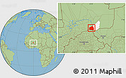 Savanna Style Location Map of Tessit, highlighted parent region